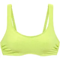 s.Oliver Bustier-Bikini-Top "Oana", Damen, Gr. 44, Cup E, grün (limette), Microfaser, Strukturmuster, Bikini-Oberteile Bustier-Bikini-Top, mit Bügel