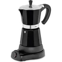 Cilio Espressokocher elektrisch Classico | Schwarz : Schwarz Farbe: Schwarz