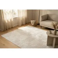 Kayoom Teppich "Calma 125" rechteckig 10 mm Höhe Kurzflor, 3-D Optik, Wohnzimmer