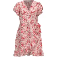 Vila Vipaddina Kurzes Kleid Mit V-ausschnitt