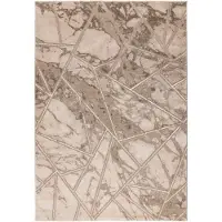 Kayoom Teppich "Mineral 225" rechteckig 12 mm Höhe Kurzflor, Hoch Tief Struktur, Wohnzimmer