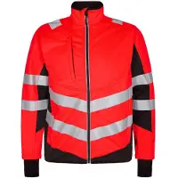 F-engel Warnschutz Softshell Jacke Safety 1158-237-4720 Gr. S rot/schwarz