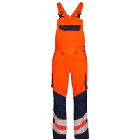 F-engel Warnschutz Latzhose Safety Light 3545-319-10165 Gr. 46 orange/blue ink