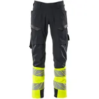 Mascot Herren Hose mit Schenkeltaschen ACCELERATE SAFE Schwarzblau / Hi-vis Gelb 62 - 19379-510-01017-90C62 - Schwarzblau / Hi-vis Gelb