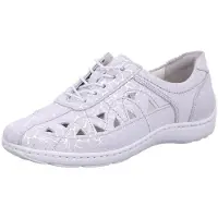 Waldlaufer Damen Schnürschuhe 47289-4, 47289-4.5, 47289-5, 47289-5.5, 47289-6, 47289-6.5, 47289-7, 47289-7.5 WDL-496003-700 WEISS SILBER 4