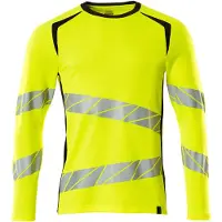 Mascot Herren Langarmshirt Hi-vis Gelb / Schwarz M - 19081-771-1709-MONE - Hi-vis Gelb / Schwarz