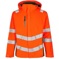 F-engel Warnschutz Shell Jacke Safety 1146-930-101 Gr. 6XL orange/grün
