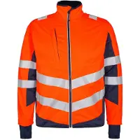 F-engel Warnschutz Softshell Jacke Safety 1158-237-10165 Gr. XS orange/blue ink