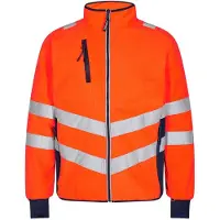 F-engel Warnschutz Fleecejacke Safety 1192-236-10165 Gr. 6XL orange/marine