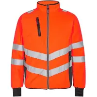 F-engel Warnschutz Fleecejacke Safety 1192-236-1079 Gr. 5XL orange/anthrazit grau