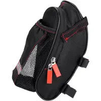Gistuch Sattelstützenpaket, Fahrradsatteltasche, Doppelwege-Reißverschluss, einfache Installation, Netztasche aus Oxford-Stoff mit Schnallen für Radfahren im