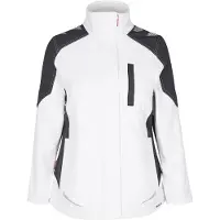 F-engel Galaxy Damen-Softshell-Jacke 8815-229 Gr. M Weiss/Anthrazit Grau