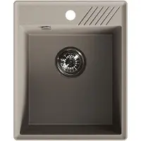 Kuchinox Beige Granitspüle 1 Becken Breite 394 mm Länge 485 mm