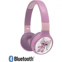Lexibook 2-in-1 Kinder Bluetooth & Kabelkopfhörer Disney Stitch Angel mit Mikrofon, Steuertasten, faltbar, verstellbar, kindersicher, langlebiger Akku