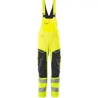 Mascot Latzhose mit Knietaschen ACCELERATE SAFE Hi-vis Gelb / Schwarz 54 - 19569-236-1709-76C54 - Hi-vis Gelb / Schwarz