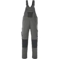 Mascot Leipzig Latzhose mit Knietaschen UNIQUE Dunkelanthrazit / Schwarz 48 - 12069-203-1809-76C48 - Dunkelanthrazit / Schwarz