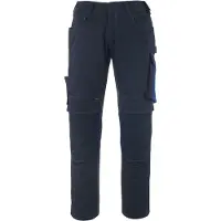 Mascot Erlangen Hose mit Knietaschen UNIQUE Schwarzblau / Kornblau 56 - 12179-203-01011-76C56 - Schwarzblau / Kornblau