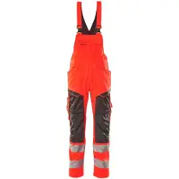 Mascot Latzhose mit Knietaschen ACCELERATE SAFE Hi-vis Rot / Dunkelanthrazit 48 - 19569-236-22218-82C48 - Hi-vis Rot / Dunkelanthrazit