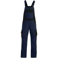 FHB Latzhose Herren Twill Eckhard 130630 34 marine/schwarz