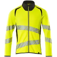 Mascot Herren Sweatshirt mit Reißverschluss ACCELERATE SAFE Hi-vis Gelb / Schwarz XL - 19184-781-1709-XL - Hi-vis Gelb / Schwarz