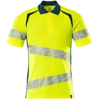Mascot Herren Polo-Shirt ACCELERATE SAFE Hi-vis Gelb / Dunkelpetroleum L - 19083-771-1744-L - Hi-vis Gelb / Dunkelpetroleum