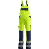 Mascot Barras Latzhose mit Knietaschen SAFE COMPETE Hi-vis Gelb / Marine 60 - 07169-470-171-82C60 - Hi-vis Gelb / Marine