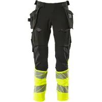 Mascot Herren Hose mit Hängetaschen ACCELERATE SAFE Schwarz / Hi-vis Gelb 52 - 19131-711-0917-76C52 - Schwarz / Hi-vis Gelb