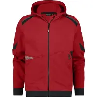 Dassy Kapuzen-Sweatjacke Lunax 300549 COPES80 Gr. M rot/schwarz