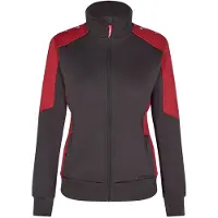F-engel Damen Sweatjacke Cardigan Galaxy 8825-233-79757 Gr. 3XL anthrazit/rot