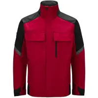 FHB Arbeitsjacke Frank 125900 Gr. 5XL schwarz / rot