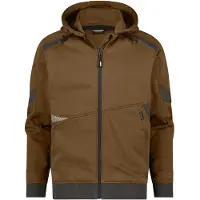 Dassy Kapuzen-Sweatjacke Lunax 300549 COPES80 Gr. M lehmbraun/anthrazitgrau