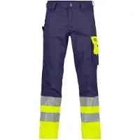 Dassy Omaha Warnschutz Bundhose (245 g/m2) - dunkelblau/neongelb - 53