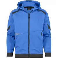 Dassy Kapuzen-Sweatjacke Lunax 300549 COPES80 Gr. L azurblau/anthrazitgrau