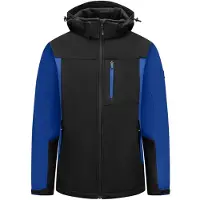 FHB Herren Softshelljacke Jannik 79105 Gr. 5XL royalblau/schwarz
