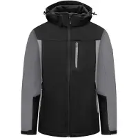 FHB Herren Softshelljacke Jannik 79105 Gr. S grau/schwarz