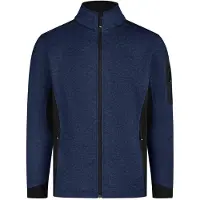 FHB Christoph Strick-Fleece-Jacke - Marine-Schwarz 102 2XL