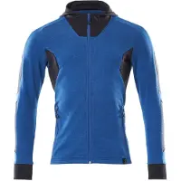 Mascot Herren Kapuzensweatshirt mit Reißverschluss ACCELERATE Azurblau / Schwarzblau XL - 18584-962-91010-XL - Azurblau / Schwarzblau