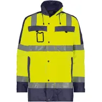 Dassy Limasol Warnschutz Parka PES70 STANDARD 500132 Gr. 3XL neongelb/dunkelblau