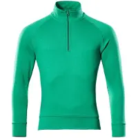 Mascot Herren Nantes Sweatshirt mit kurzem Reißverschluss CROSSOVER Grasgrün L - 50611-971-333-L - Grasgrün