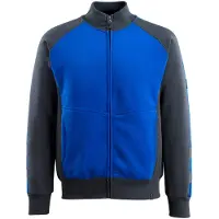 Mascot Sweatshirt AMBERG UNIQUE mit Reißverschluss 50565 Gr. S kornblau/schwarzblau