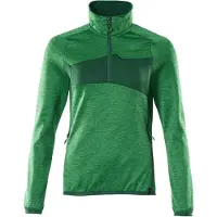 Mascot ACCELERATE Fleecepullover mit kurzem Reißverschluss, Damenpassform 18053 Gr. 4XL grasgrün/grün