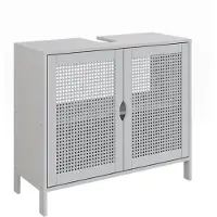 Vicco Waschbeckenunterschrank Liora Weiß 68 x 60 cm mit 2 Türen, Model 58571