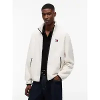 Tommy Hilfiger Fleecejacke "TJM BADGE TEDDY" Stehkragen, Teddyfleece, relaxed fit
