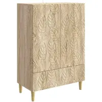 Syfax Sideboard Sonoma-Eiche 66 x 34,5 x 95 cm Holzwerkstoff