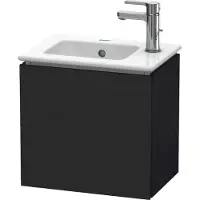 Duravit Waschtischunterschrank L-Cube 42x29,4x40cm, wandhängend, T re, Eiche schwarz