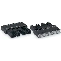 Wago Stecker;4-polig;Kod. A;schwarz 770-214