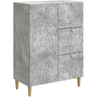 Syfax Sideboard Betongrau 66 x 34,5 x 90 cm Holzwerkstoff