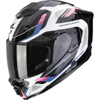 Scorpion Exo-1500 Air Sleek Helm, schwarz/weiß/pink, XS (53/54)