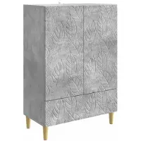 Syfax Sideboard Betongrau 66 x 34,5 x 95 cm Holzwerkstoff