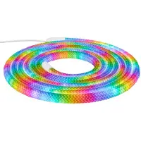 Briloner LED-Lichtschlauch RGBIC, weiß, Länge 5 Meter, USB